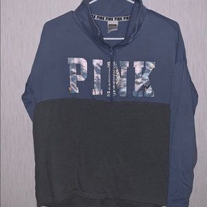 Pink quarter zip